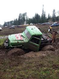 Sweet Home Oregon Mudfest Steven 1949 Willys Pickup He S Got 54x20 Interco Boggers Buried In That Mud Mud Trucks Mud Bog Willys