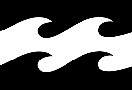 Black And White Brand Wave Logo Lay Out Gestalt Principle Enclosure Waves Logo Surfing Billabong