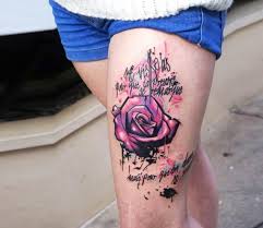 Do purple tattoos fade faster? Purple Rose Tattoo By Dynoz Art Attack Post 19898