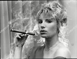 Page 3 Model Denise Denny Smoking Editorial Stock Photo