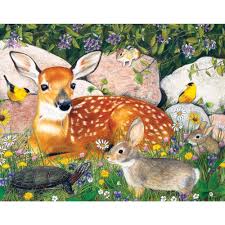 The larger pieces are easier for those struggling with dexterity issues. Woodland Friends 100 Large Piece Jigsaw Puzzle Bits And Pieces
