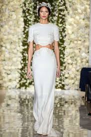 Two Piece Wedding Dresses Make Their Statement Crop Top Wedding Dress Two Piece Wedding Dress Unconventional Wedding Dress