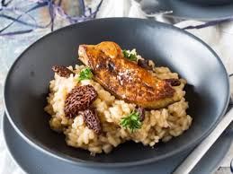 Risotto Aux Morilles Et Foie Gras Poele Pintade Recette Risotto Recette