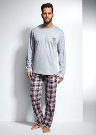 Pyjama Homme Coton Gris Pantalon A Carreaux Rouge Cornette Great M L Xl Xxl Ensemblesdepyjama Pyjama Homme Pantalon A Carreaux Pyjama