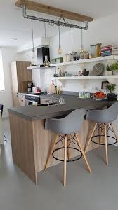 landelijk houten keuken met schiereiland industriele details keuken keuken idee keuken met schiereiland