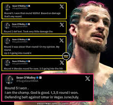 Sean O'Malley 🇺🇲 still thinks he won the fight against Merab Dvalishvili  🇬🇪 at UFC 306. 👀 And he instantly got FACT-CHECKED! ❌️