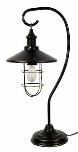 Black Iron Shepherds Hook Lantern Table Lamp 25 H Lantern Table Lamp Table Lamp Lamp