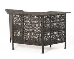 Hanamint Tuscany Outdoor 82 Party Bar Bar Height Patio Furniture Cast Aluminum Patio Furniture Outdoor Bar Sets