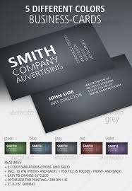 Minimal business card mockup, front and back side, top view. Set Of 5 Plain Business Cards Front Back By Htbg Graphicriver