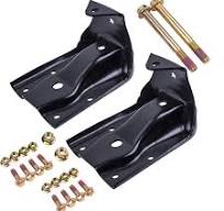 Pair Rear Leaf Spring Hanger Shackle Bracket Kit for Chevy Silverado GMC  Sierra
