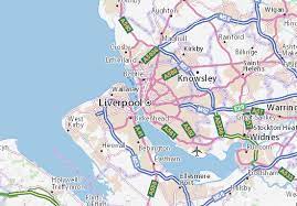 Liverpool macht nun mehr das spiel, manchester lauert spezifischer genau auf diese. Michelin Landkarte Liverpool Stadtplan Liverpool Viamichelin