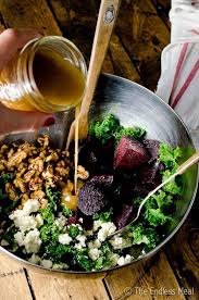 Roasted Beet And Kale Salad With Maple Candied Walnuts Roasted Beet Salad Beet Recipes Beet Salad Recipes
