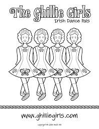 Coloring Page Ghillie Girls School Dresses Jpg 1236 1600 Irish Dance Dance Coloring Pages Irish Step Dancing