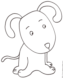 C'est trop cool de faire un dessin spécialement pour quelqu'un. Coloriage Du Petit Chien Tout Mignon Tete A Modeler