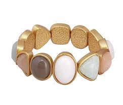 Die farben pink, türkis und grün dominieren die frühjahrs/sommer kollektion 2013. Sence A712 Armband Signature Bracelet Multi Stone Worn Gold