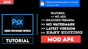 Read more about this app below. Adobe Photoshop Express Latest Mod Apk Latest Version Unlocked All Premium Features Psx 2021 Youtube