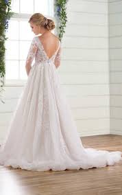 Long Sleeved Wedding Dress With Tulle Skirt Wedding Dress Sleeves Essense Of Australia Wedding Dresses Ball Gowns Wedding