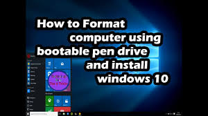 How To Install Windows 10 From A Usb Flash Drive Window Installation Usb Flash Drive Installation