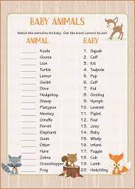 Image Result For Baby Shower Games Animal Baby Shower Games Office Baby Showers Baby Animal Games