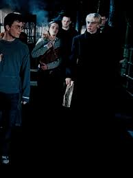 A death eater and arthur weasley in the battle of hogwarts in harry potter and the deathly hallows: My Father Will Hear About This Af