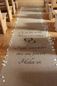Personalised Hessian Aisle Runner Etsy Aisle Runner Wedding Wedding Runner Wedding Aisle