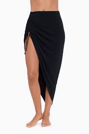 Magicsuit Women's Maxi Skirt Swim Cover-Up - Black - Size L