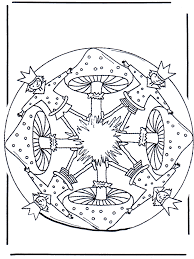 Mandala Mit Pilz 1 Ausmalbilder Herbst