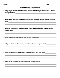 Bud not buddy grade 5 free printable tests and worksheets. Bud Not Buddy Chapters 5 8 By High Soaring Learners Tpt