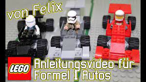 Das auto fährt mit fernsteuerung, hat 3 motoren. Lego Bauanleitung Formel1 Autos Youtube