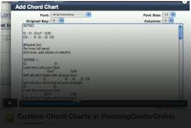 Custom Chord Charts In Planningcenteronline