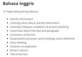Maybe you would like to learn more about one of these? Intip 10 Topik Paling Sering Muncul Di Soal Un Bahasa Inggris Sma Biar Nggak Bikin Kamu Pusing