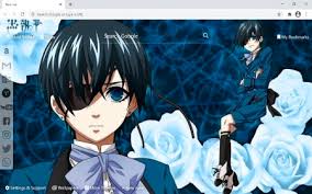 The great collection of black butler background for desktop, laptop and mobiles. Black Butler Wallpaper Hd Background Black Butler Chrome New Tab