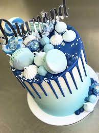 Wishing you have a memorable day! 59 Blue Silver Ideas In 2021 Blue And Silver Cupcake Cakes Baptism Cake