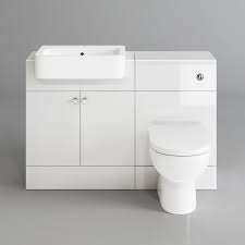 Eclife 24 modern bathroom vanity sink combo units cabinet and sink stand pedestal with white square ceramic vessel sink with chrome bathroom solid brass faucet and pop up drain combo (a07b02) 350 $274 99 1160mm Harper Gloss White Combined Vanity Unit Sabrosa Ii Pan