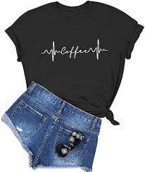 Maybe you would like to learn more about one of these? Amazon Com Yitan Women Coffee Graphic Cute T Shirts Funny Ideas Clothing
