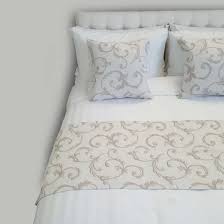 Wyhql runner da letto moderno sciarpa in tinta unita velluto motivo a onde letto runner letto sciarpa federa camera da letto dell'hotel copriletto . Runner Letto Colore Tortora Tessuto Ignifugo Provenza