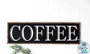 Coffee Wood Framed Signs Coffee Bar Coffee Bar Signs Coffee Bar Kitchen  Kitchen Signs Cafe Decor Coffee Nespresso Bar