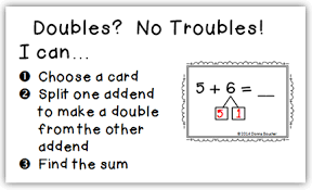 The Using Doubles Strategy For Addition Math Coach S Corner Math For First Graders Math Coach Math Work Stations