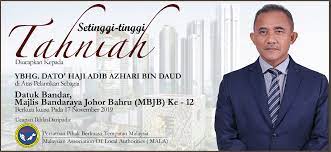 Majlis bandaraya johor bahru) is a local council which administrates johor bahru city centre and other areas of the iskandar malaysia area in johor bahru was granted a city status on 1 january 1994. Tahniah Datuk Bandar Mbjb Baharu 2019 Malaysian Association Of Local Authorities