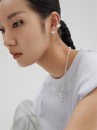 Dainty Pearl Ear Cuff, No Piercing Huggies Ear Cuff,Sterling Silver Ear  Cuff, Minimalist Ear Wrap, Double Layer Cartilage Hoop,Conch Earring