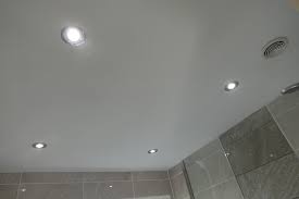 This will solve the issue of dampness or moisture. Coventry Bathrooms Bathroom Ceiling With Led Down Lighting And Ceiling Extractor Fan
