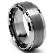 Comfort Fit Tungsten Carbide Wedding Ring With Dual Finish 9 Mm Mtg0004 Tungsten Carbide Wedding Rings Tungsten Wedding Rings Wedding Ring Bands