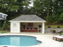 Pool house inspiration for an expansive bohemian back swimming pool in sydney with a pool house. Pool Table On Left End And Long Narrow Tool Storage Behind Long Term Storage Above Smoker On Patio Portion Small Pool Houses Pool Houses Pool House Designs