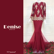 Check spelling or type a new query. Clearance Denise Baju Kurung Moden Lace Kain Organza Tunang Nikah Size M Maroon Shopee Malaysia