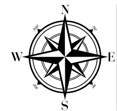 Black And White Compass Rose Compass Vinyl Vinyl Walldecal Compass Decal Art Nautical Star Decor Compass Tattoo Design Compass Art Star Tattoos