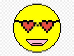 Heart Face Emoji Spreadsheet Pixel Art Emoji Hd Png Download Vhv