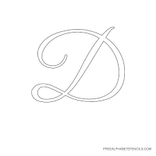Elegant Cursive Alphabet Stencils In Printable Format These fancy letters can be shared almost anywhere.
