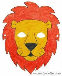 Lion Mask Animal Masks For Kids Printable Animal Masks Animal Masks Craft