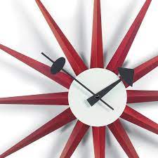 Au $44.94 to au $53.58. Red Sunburst Wall Clocks By Vitra Apres Contemporary Furniture