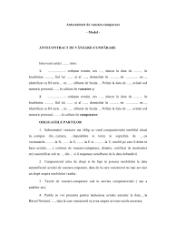 În luna noiembrie 2015, între persoana fizică e. Ante Contract De Vanzare Cumparare Model